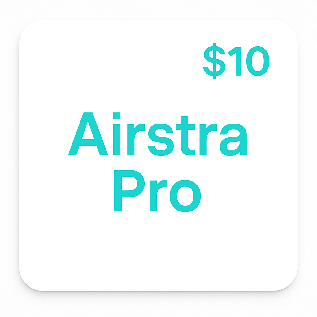 Airstra Pro $10 Gift Card